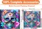 Sugar Skull 5D Diamond Art Kit for Adults – Full Round Drill Skull & Flower Design, DIY Gem Art Craft for Home Wall Decor Gift (13.78 x 13.78 Inch)